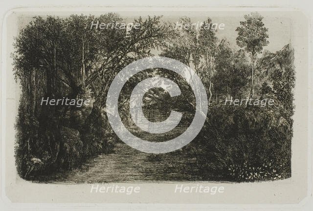 The Creek, 1880. Creator: Rodolphe Bresdin.