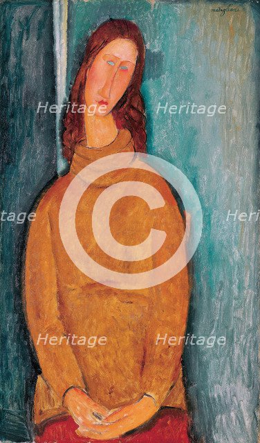 Portrait of Jeanne Hébuterne, 1919. Artist: Modigliani, Amedeo (1884-1920)
