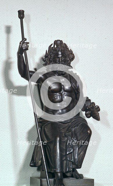 Roman bronze statuette of Jupiter, 2nd century. Artist: Unknown