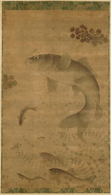 Leaping Carp, 1368- 1644. Creator: Liu Jie (Chinese, c. 1447-1520s).