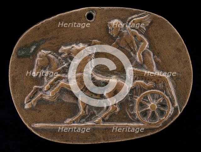 Cupid Driving a Chariot, 15th century. Creator: Unknown.