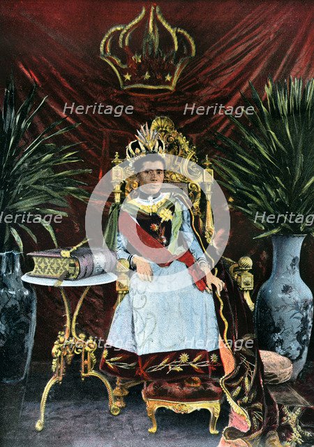 Queen Ranavalona Manjaka III of Madagascar, c 1880s. Artist: Unknown