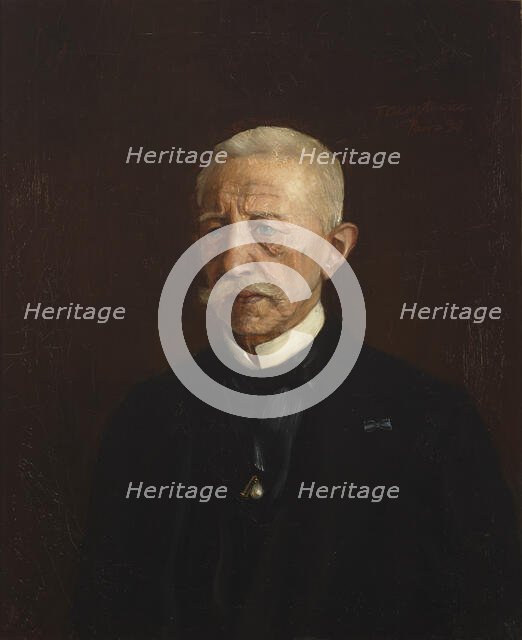 Portrait of Wiktor Oslawski, 1890. Creator: Teodor Axentowicz.