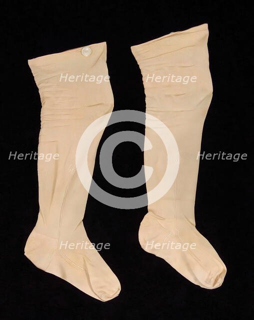 Stockings, American, third quarter 19th century. Creator: Unknown.