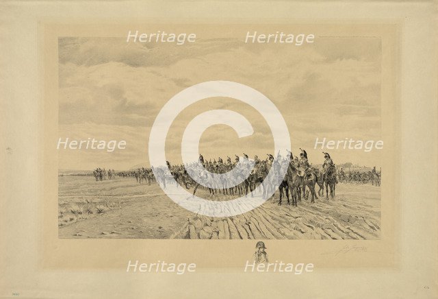 Napoléon Bonaparte at Austerlitz, 1894. Artist: Jacquet, Jules (1841-1913)