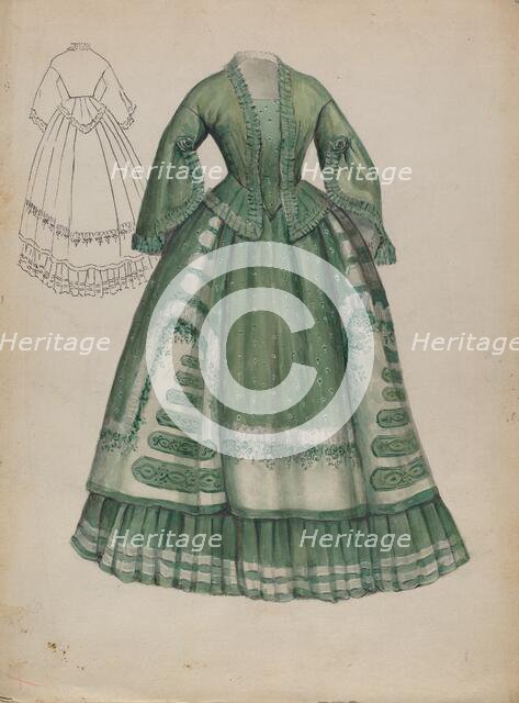 Dress, 1935/1942. Creator: Jessie M. Benge.