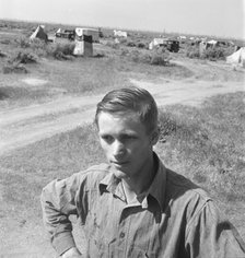 Farm-reared youth with no opportunity on the farm..., Kern County, Calififornia, 1939. Creator: Dorothea Lange.