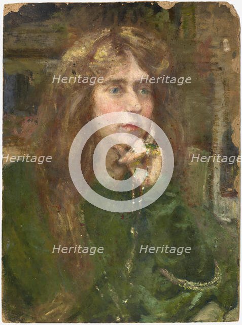 Natalie with Necklace, ca. 1900. Creator: Alice Pike Barney.