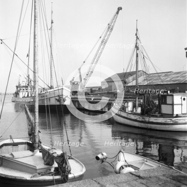 The port of Varberg, Sweden, 1966.
 Creator: Unknown.
