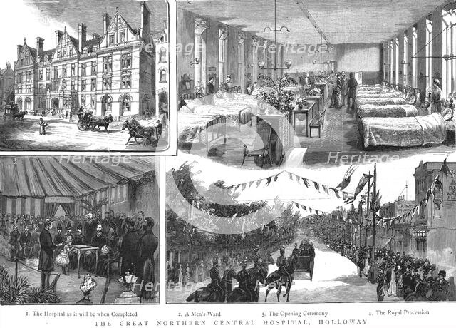 '' The Great Northern Central Hospital, Holloway', 1888. Creator: Unknown.