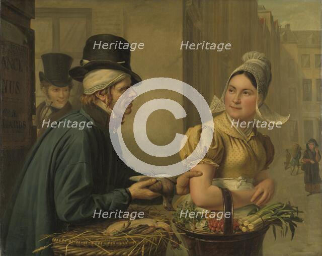 The Poultryman, 1827. Creator: Ignace Brice.