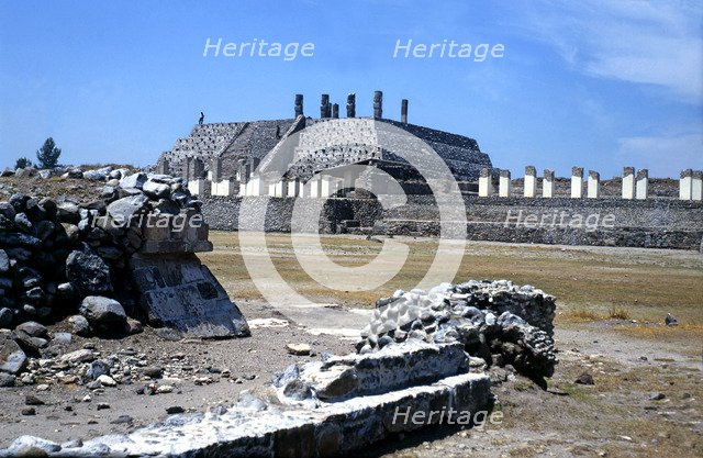 Tula, religious civic center of the Toltec culture founded around 900 AD, under the name Tollan X…