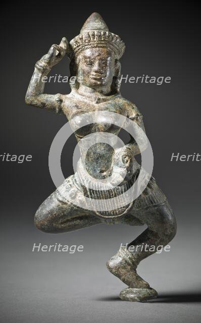 Dancing Celestial Female (Apsaras) (image 1 of 2), 12th-13th century. Creator: Unknown.
