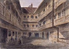 The Spread Eagle Inn, Gracechurch Street, London, c1850. Artist: Anon