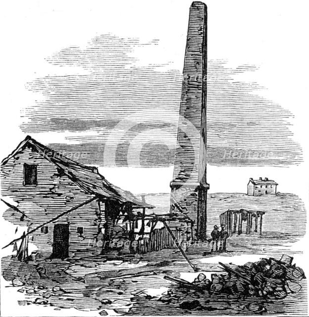 Subsidence of land at the Northwich Salt-Mines, 1881. Creator: Unknown.
