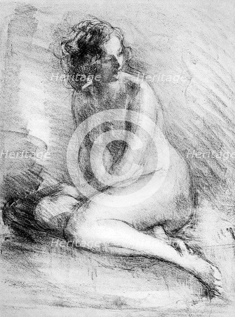 'Nude Study', 1913.Artist: Albert de Belleroche
