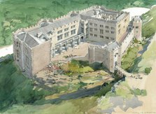 Berry Pomeroy Castle, early 17th century, (c1990-2010). Artist: Terry Ball.