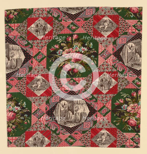 Fragment (Furnishing Fabric), England, After 1874. Creator: Unknown.