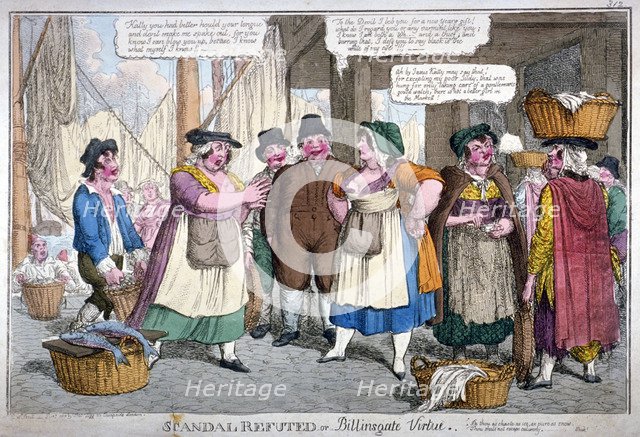'Scandal refuted, or Billingsgate virtue', 1818. Artist: C Williams