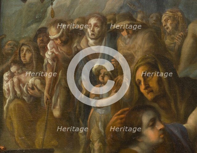 Miracles of Saint Salvador de Horta (Milagros del beato Salvador de Horta) (image 3 of 4), c1720. Creator: Juan Rodríguez Juárez.