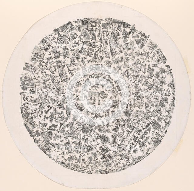 Mosaic of Le Fontaine's Fables, 1789. Creator: Jean Philippe Guy Le Gentil.