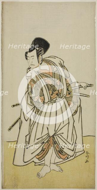 The Actor Ichikawa Yaozo II as Sakura-maru in the Play Sugawara Denju Tenarai Kagami...c. 1776. Creator: Katsukawa Shunko.