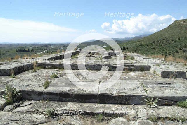 The Temple of Artemis Laphria at Kalydon, Greece. Artist: Samuel Magal