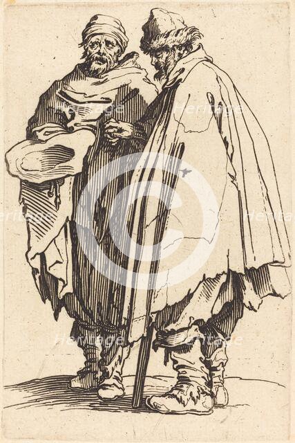 Blind Beggar and Companion, c. 1622. Creator: Jacques Callot.