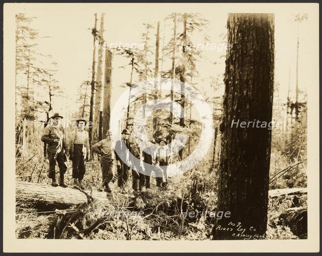 Loggers, about 1910-1930. Creator: Darius Kinsey.