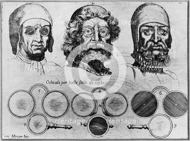 Optics. From: L'Arte di restituire a Roma tralasciate Navigazione..., 1685. Artist: Meijer (Meyer), Cornelis Jansz. (1629-1701)
