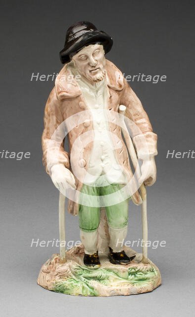Man as Old Age, Burslem, c. 1790. Creators: Ralph Wood the Elder , Enoch Wood.