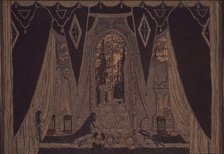 Stage design for the play Don Juan by J.-B. Molliére, 1910. Artist: Golovin, Alexander Yakovlevich (1863-1930)