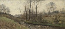 Landscape with a Running Brook. Scene from the Carolles in Normandy, 1880s. Creator: Per Ekstrom.