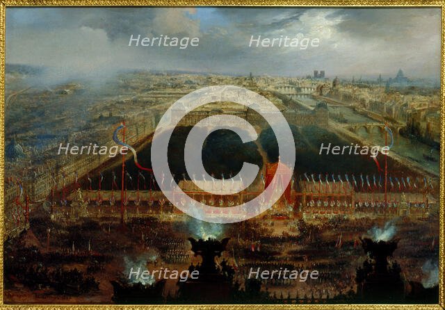 Constitution Day on Place de la Concorde, November 12, 1848. Creator: Unknown.