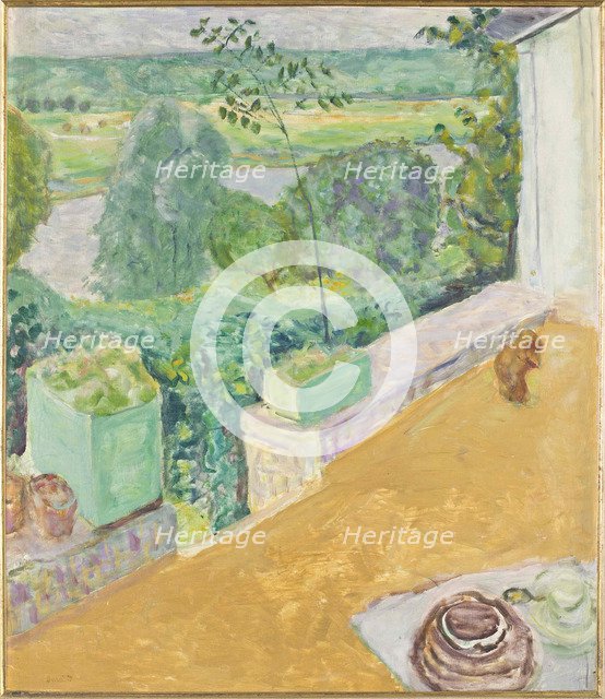 Dog on the terrace (Chien sur la terrasse), 1917. Creator: Bonnard, Pierre (1867-1947).