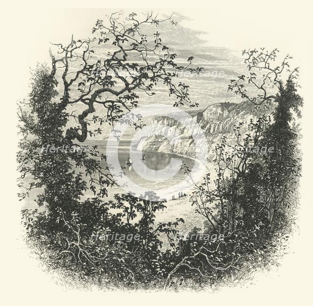 'View from the Entrance to Shanklin Chine', c1870.