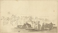 Canterbury Pilgrims, c. 1807. Creator: Thomas Stothard.