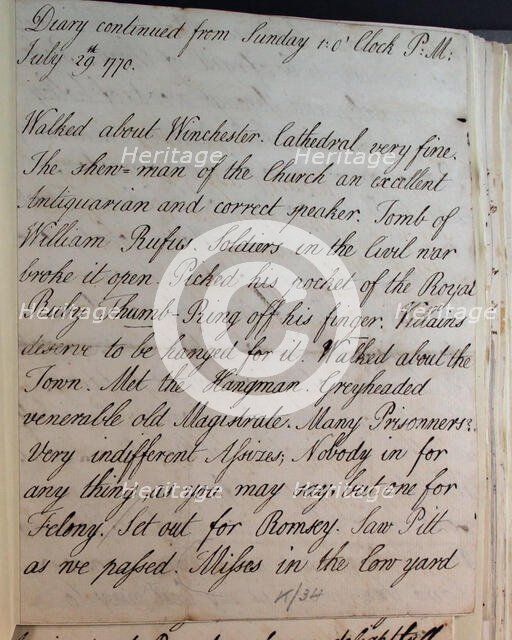 Letter from Hester Pitt, 1770. Creator: Hester Stanhope.
