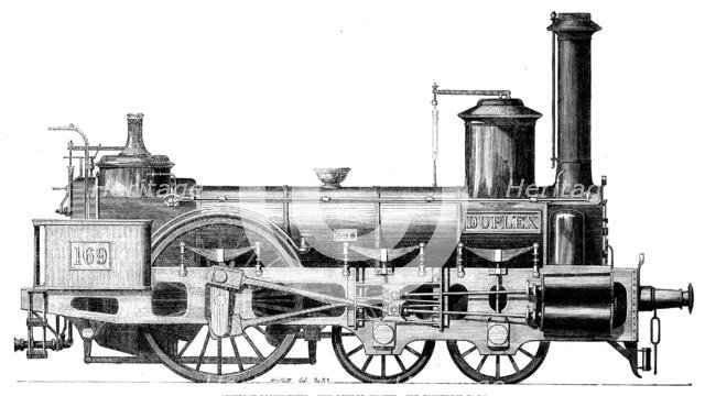 The International Exhibition: Austrian locomotives - the Duplex engine, 1862. Creator: Mallett.