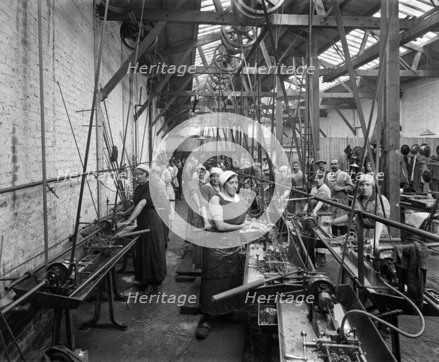 Belgian Munition Works, Clevedon Road, Barnes, Richmond, London, September 1918. Artist: Adolph Augustus Boucher.