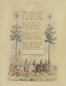 The Rhinegrave with his companions, late 19th century. Creator: Eugen Johann Georg Klimsch.