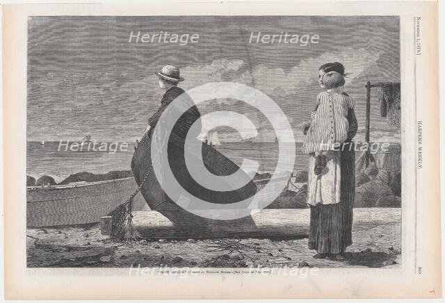 Dad's Coming! (Harper's Weekly, Vol. XVII), November 1, 1873. Creator: Unknown.