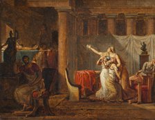 The Lictors Returning to Brutus the Bodies of his Sons. Study, late 18th-early 19th century. Creator: Jacques-Louis David.