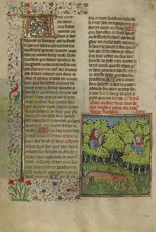 Archers Stalking Deer; Livre de la Chasse, about 1430-1440. Creator: Unknown.