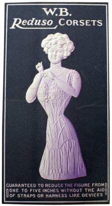 Advert for WB Reduso corsets, 1900s. Artist: Unknown
