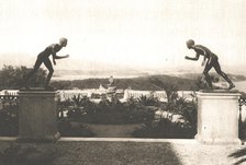 ''Corfou et l'Achilleion; les jardins de l'Achilleion vus de la villa.', 1916. Creator: B. Borri.