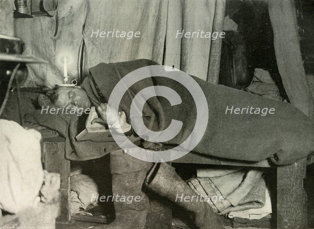 'Marston in his Bed', c1908, (1909).  Artist: Unknown.