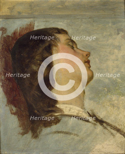 Preparatory Study for 'The Travelling Companions', pre 1862. Artist: Augustus Leopold Egg.