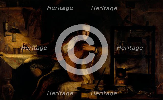 James Watt and the Steam Engine: the Dawn of the Nineteenth Century, 1855. Creator: Lauder, James Eckford (1811-1869).