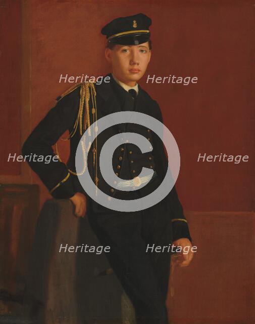 Achille De Gas in the Uniform of a Cadet, 1856/1857. Creator: Edgar Degas.
